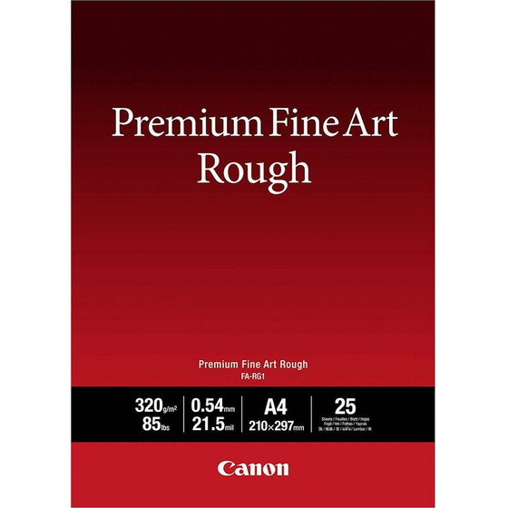 Canon FA-RG1 Photo Paper Premium Fine Art Rough A4 (21x30) 320gr/m� For Printers Inkjet 25 Sheets - (4562C001)