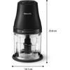 Philips Electric Food Chopper 1 L 450 W Black - (HR1501/00)