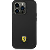 Ferrari Iphone 14 Pro 6,1bLack Hardcase Silicone Metal Logo Magsafe - (FESSIHMP14LBK)