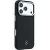 MERCEDES Case Leather Semi Wrap Grill Pattern Magsafe For Iphone 17 Pro Black - (MEHMP17L25PFWGRK)