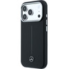 MERCEDES Case Leather Semi Wrap Iconic Line Magsafe For Iphone 17 Pro Black - (MEHMP17L25PFWSTK)