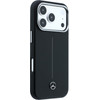 MERCEDES Case Leather Semi Wrap Iconic Line Magsafe For Iphone 17 Pro Black - (MEHMP17L25PFWSTK)
