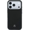 MERCEDES Case Leather Semi Wrap Wood Effect Magsafe For Iphone 17 Pro Max Black - (MEHMP17X25PFWGRK)
