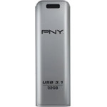 PNY USB-A 3.1 Flashdrive Elite Steel, 32Gb - (FD32GESTEEL31G-EF)
