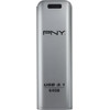 PNY USB-A 3.1 Flashdrive Elite Steel, 64Gb - (FFD64GESTEEL31G-EF)