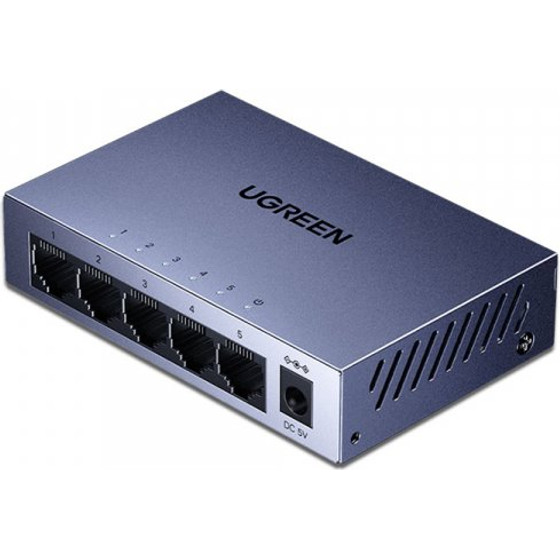 Ugreen Ethernet Adapter CM933 (65956EU), 5 x RJ45, Black