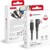 FORCELL Cable Usb C To Usb C F-Energy QC4.0 Pd 5A 100W Cafule 90� 1,2 m CC-1DEg black