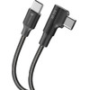 FORCELL Cable Usb C To Usb C F-Energy QC4.0 Pd 5A 100W Cafule 90� 2 m CC-1DEg black