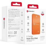 FORCELL Powerbank Compatible With Magsafe F-Energy Superslim F5K8 QC4.0 PD3.0 15W 5000 Mah orange