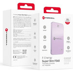 FORCELL Powerbank Compatible With Magsafe F-Energy Superslim F5K8 QC4.0 PD3.0 15W 5000 Mah purple