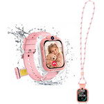 BlackView 4G Kid Wifi Waterproof IP68 Smartwatch With Lanyard Pink - (Z40PRO-P)