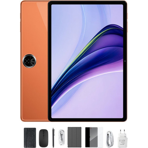 BlackView OCTA-Core Tablet 11-Inch Set 4G (3GB+128GB) Android 16 Sunset Orange - (ZENO5-3128-SET-O)