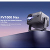 BlackView Wifi Bt Projector 1000 Ansi Lumens HDR10 1080P Space Silver - (PV1000MAX)