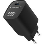 Gembird TYPE-C Fast Charger 60W With Lcd Black - (TA-UC-1C-PD60LCD-01-BK)