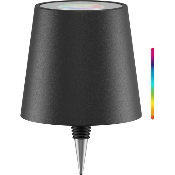 Goobay Wireless Led Bottle Light, RGBW, Black - (76571)