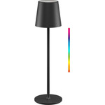 Goobay Wireless Led Table Lamp, Size M, 38 cm, RGBW, Black - (76569)