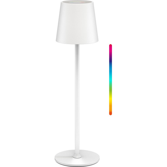 Goobay Wireless Led Table Lamp, Size M, 38 cm, RGBW, White - (76568)