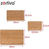 Zortiva Bamboo Chopping Board - 3 Pcs - (19140-0)