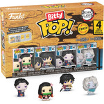 Funko Bitty Pop! 4-Pack: Demon Slayer- Nezuko Kamado, Giyu Tomioka, Tamayo, Rui* Vinyl Figures