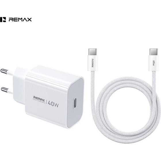 Remax ��������� Huiying Gan CA10(C40W) 40W USB-C �� ������� USB-C �� USB-C �����