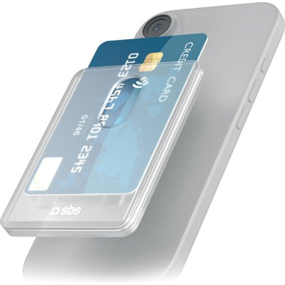SBS Card Holder Mag Transparent - (TEMAGPOCKETT)
