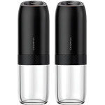 Deerma - Electric Grinder Set (YM01) - For Salt & Pepper, Auto-Dispensing, Adjustable Coarseness, Ceramic Core, 175ml - Black