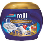 MADONIS Mill CLEAN&Shine Ultra 52 Dishwasher Capsules, 3kg - (Mill Kapsulki Do Zmywarek Ultra)