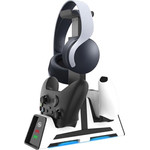 Jys P5113 ��������� Charging Dock ��� Controllers(PS5/PS4/Switch) ��� ���� ���������� - (8504409999)