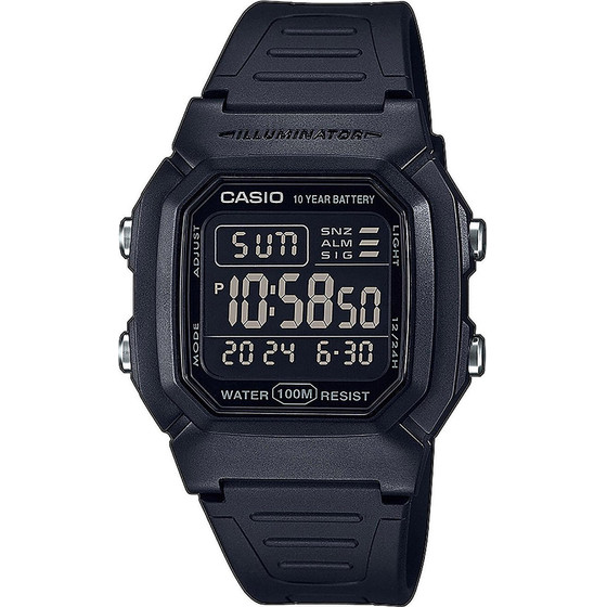 Casio MEN'S Watch Classic + Box - (W-800H-1BVES)