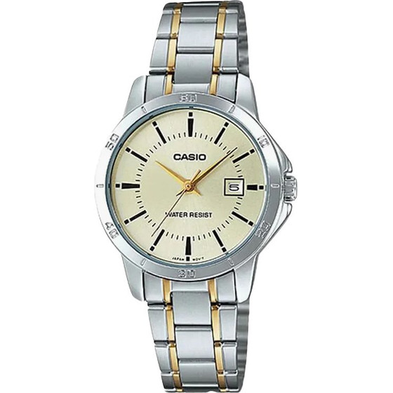 Casio WOMEN'S Watch (zd568f) + Box - (LTP-V004SG-9A)