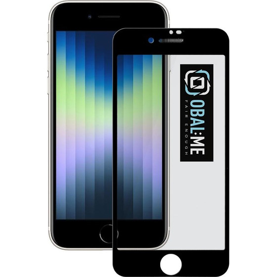 OBAL:Me 5D Glass Screen Protector For Apple Iphone 7/8/SE2020/SE2022 Black - (57983116075)