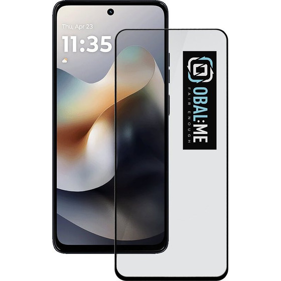 OBAL:Me 5D Glass Screen Protector For Motorola G56 Black - (57983126874)