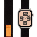 OBAL:Me Textile Strap For Apple Watch 42-49mm M-L Black/Orange - (57983126806)