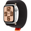 OBAL:Me Textile Strap For Apple Watch 42-49mm M-L Black/Orange - (57983126806)