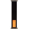 OBAL:Me Textile Strap For Apple Watch 42-49mm M-L Black/Orange - (57983126806)