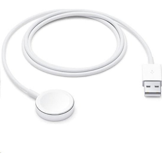 Apple Magnetic Charging Cable For Watch (1m) White - (MW6A3ZM/A)