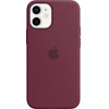 Apple Silicone Magsafe Cover For Iphone 12 Mini Plum - (MHKQ3ZE/A)