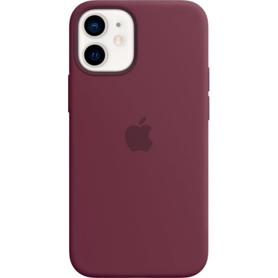 Apple Silicone Magsafe Cover For Iphone 12 Mini Plum - (MHKQ3ZE/A)