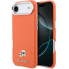 Karl Lagerfeld Pu Karl And Choupette Heads Pins Magsafe Case For Iphone Air Orange - (KLHMP17M6PFKCLO)