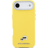 Karl Lagerfeld Pu Karl And Choupette Heads Pins Magsafe Case For Iphone Air Yellow - (KLHMP17M6PFKCLY)