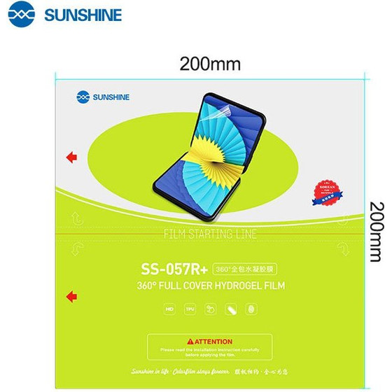 Sunshine 360� Hydrogel Films For Smartphones Pack 25 Pcs - (SS-057R+)
