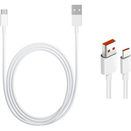 Xiaomi Original USB-C Data Cable 6A 1m White (Bulk) - (57983108862)