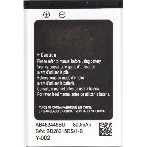 Compatible AB463446BE Battery For Samsung Li-Ion 800mAh OEM - (57983110825)
