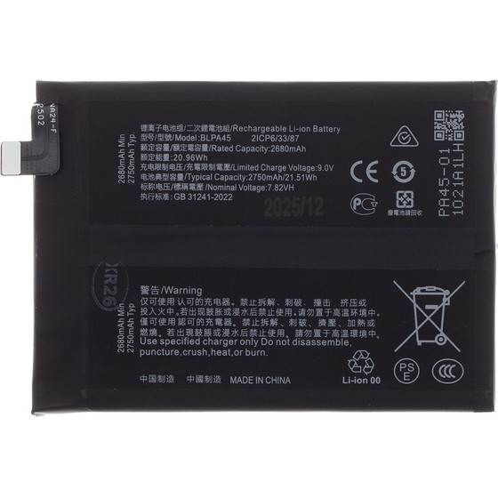 Compatible BLPA45 Battery For Oneplus Nord Ce 4 5500mAh Li-Ion OEM - (57983129349)