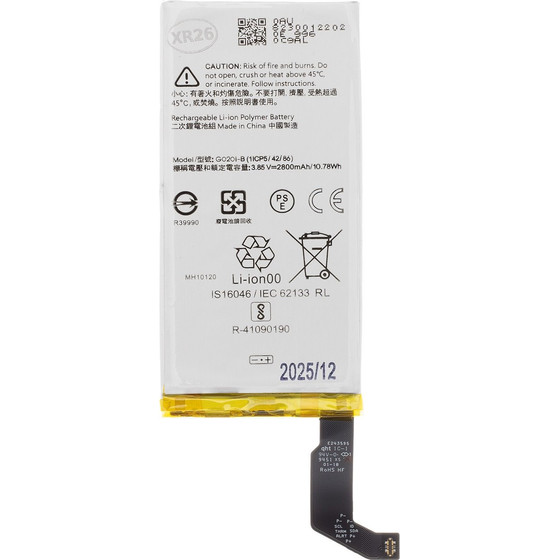 Compatible G020I-B Google Pixel 4 Battery 2800mAh Li-Pol OEM - (57983129364)