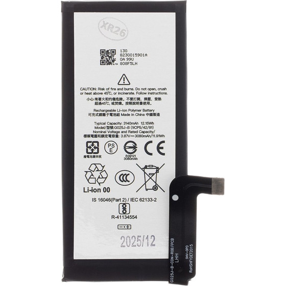 Compatible G025J-B Google Pixel 4a 4G Battery 3140mAh Li-Pol OEM - (57983129366)