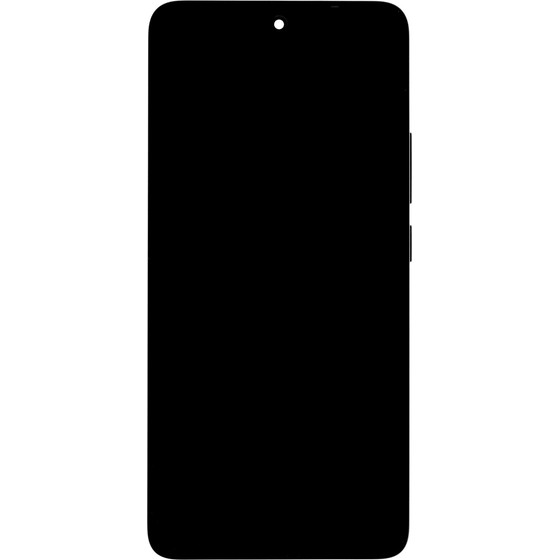 Compatible Lcd Display + Touch Unit + Front Cover For Poco M7 Pro 5G Black OEM - (57983128045)