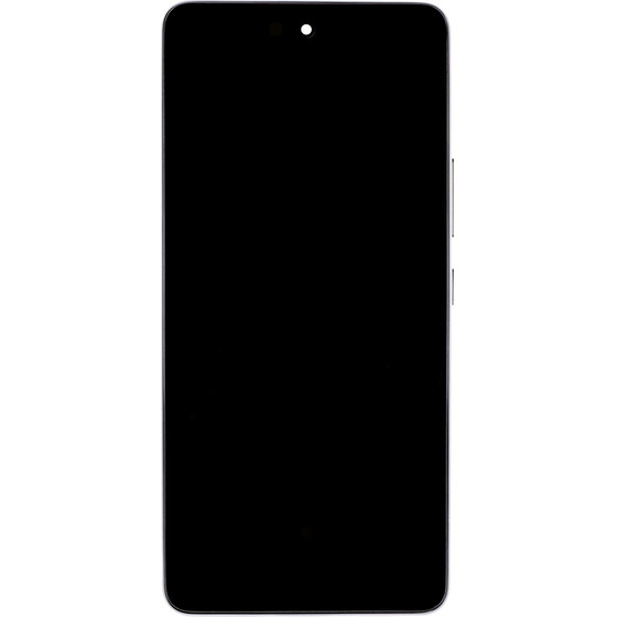 Compatible Lcd Display + Touch Unit + Front Cover For Samsung A536B Galaxy A53 5G Black OEM - (57983128297)