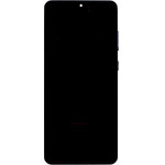 Compatible Lcd Display + Touch Unit + Front Cover For Samsung G988 Galaxy S20 Ultra Cosmic Black OEM - (57983129350)