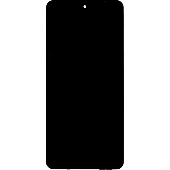 Compatible Lcd Display + Touch Unit + Front Cover For Samsung M556 Galaxy M55 5G Black OEM - (57983128809)
